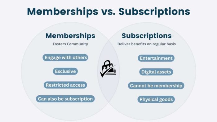 Memberships vs. Subscriptions: What's the Difference? Memberships vs. Subscriptions: What's the Difference?