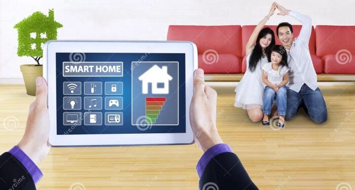 Digital Tablet with App of Smart Home Controller Stock Photo - Image of ...